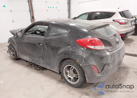 2012 Hyundai Veloster Base W/Black z USA, uszkodzony, nr VIN KMHTC6AD0CU058983